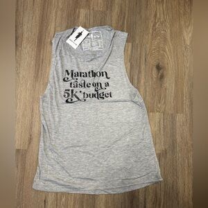 Sarah Marie Design - Marathon Taste on a 5k Budget - Women’s Tank - Medium - NWT